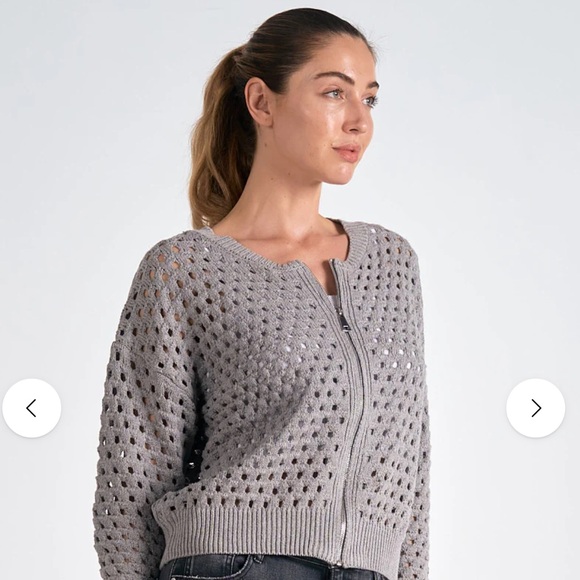 Elan Crochet Sweater - Picture 4 of 5